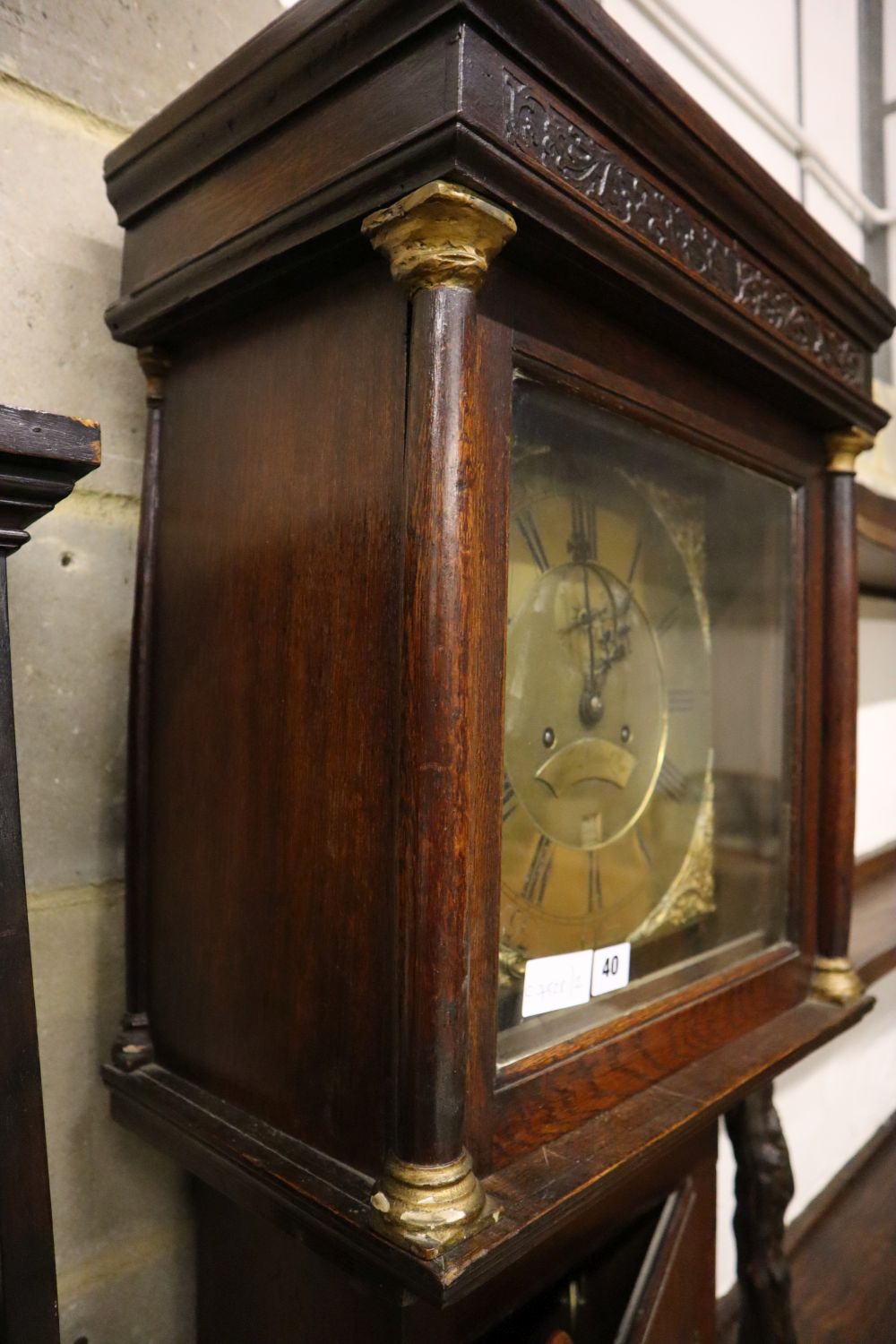 Thomas Quested, Rye. A George III oak eight day longcase clock, height 216cm